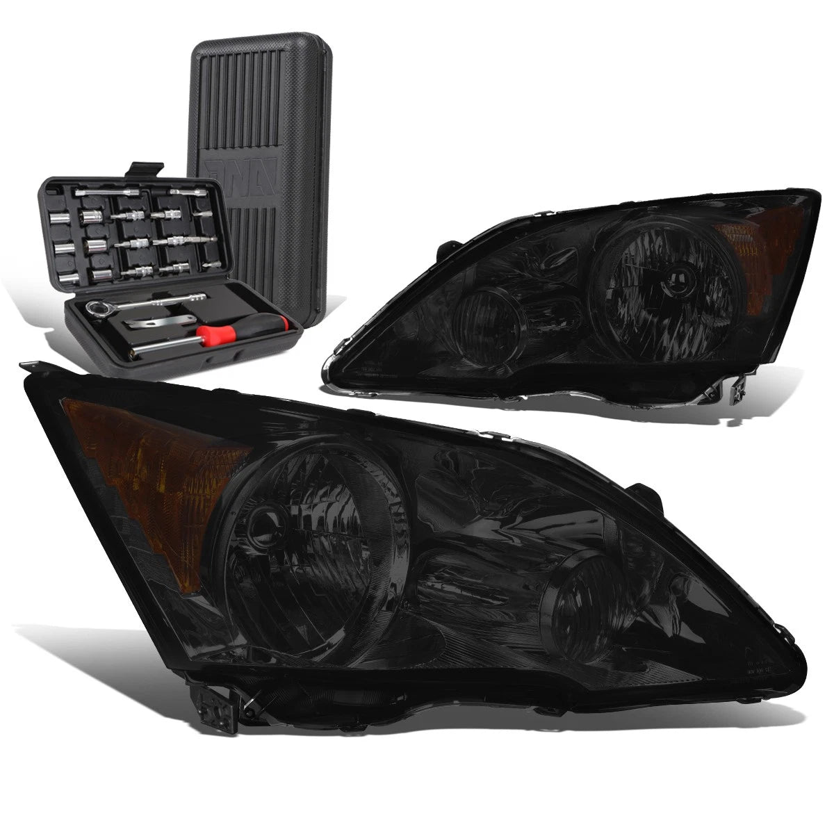 Smoked Amber Signal Headlights for Honda CR-V (2007–2011)