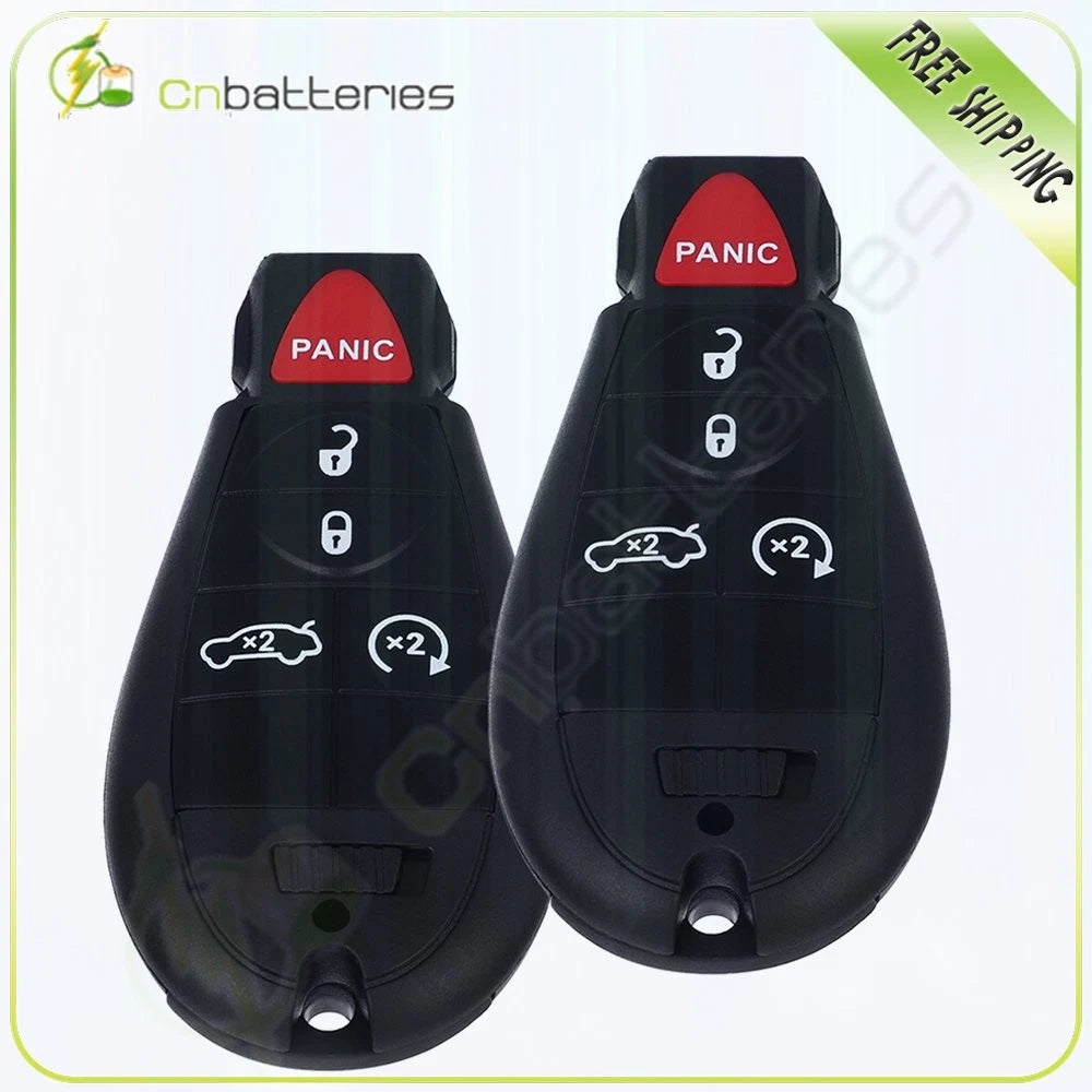 2 Replacement Keyless Entry Car Remote Key Fob for Dodge Dart (2013–2016) 433MHz
