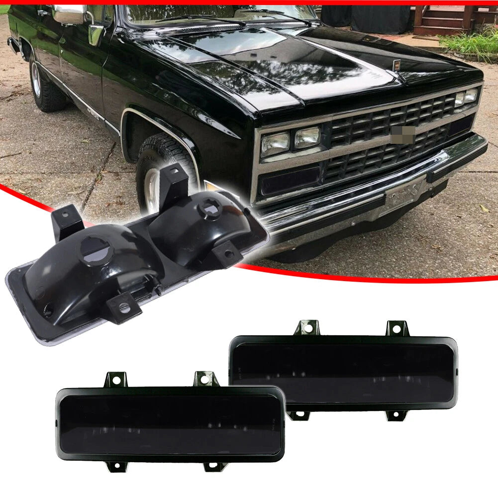 Smoked Lens Front Signal Corner Park Lights for Chevy GMC Van Jimmy Pickup