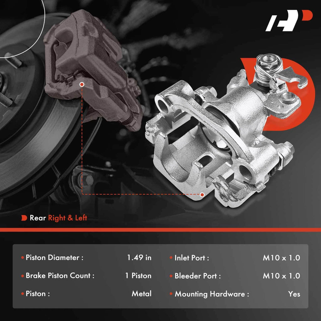 Pair Rear Disc Brake Calipers for Nissan 240SX (1995–1998)