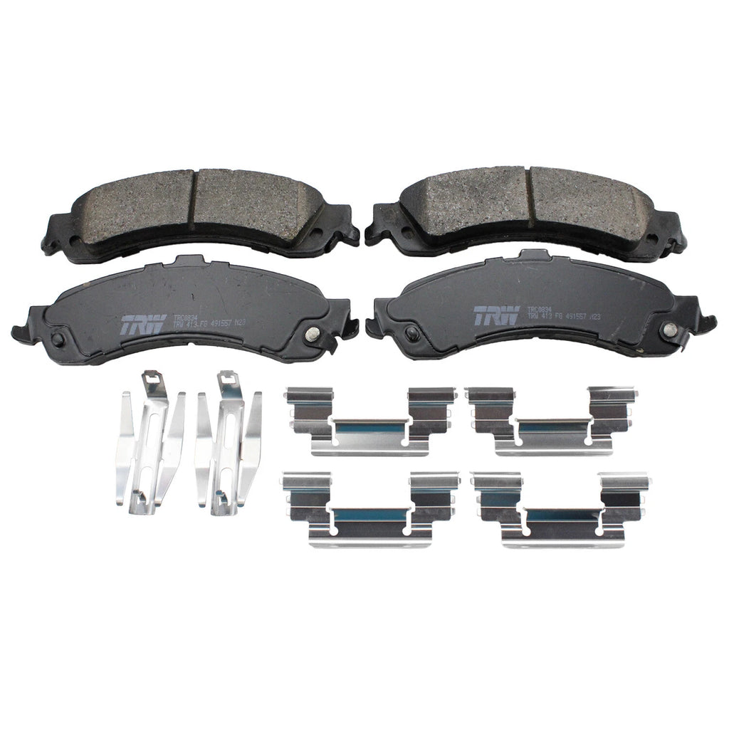 Set of 4 TRW Pro Rear Ceramic Brake Pads for Chevrolet Silverado 1500