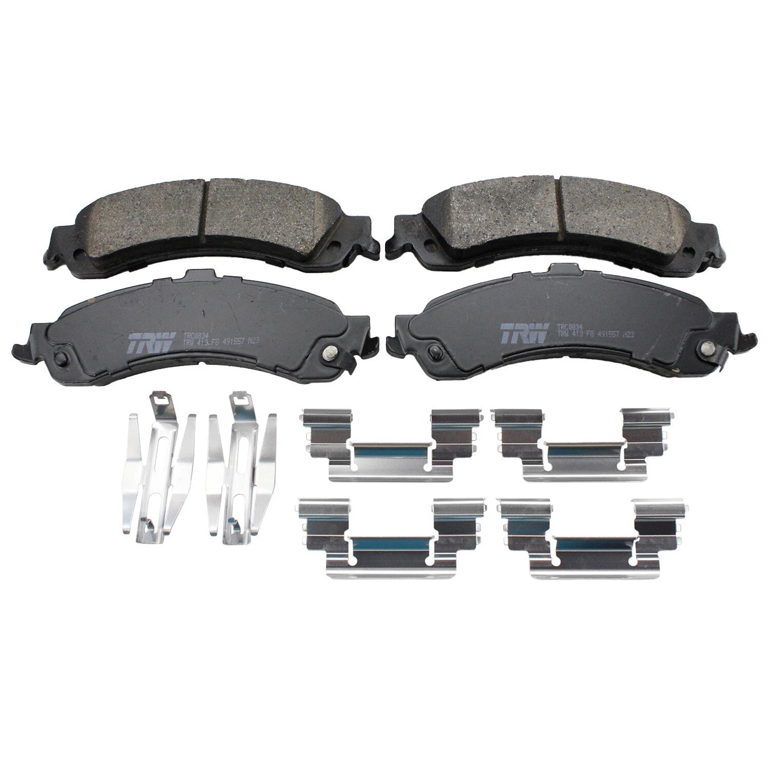 Set of 4 TRW Pro Rear Ceramic Brake Pads for Chevrolet Silverado 1500