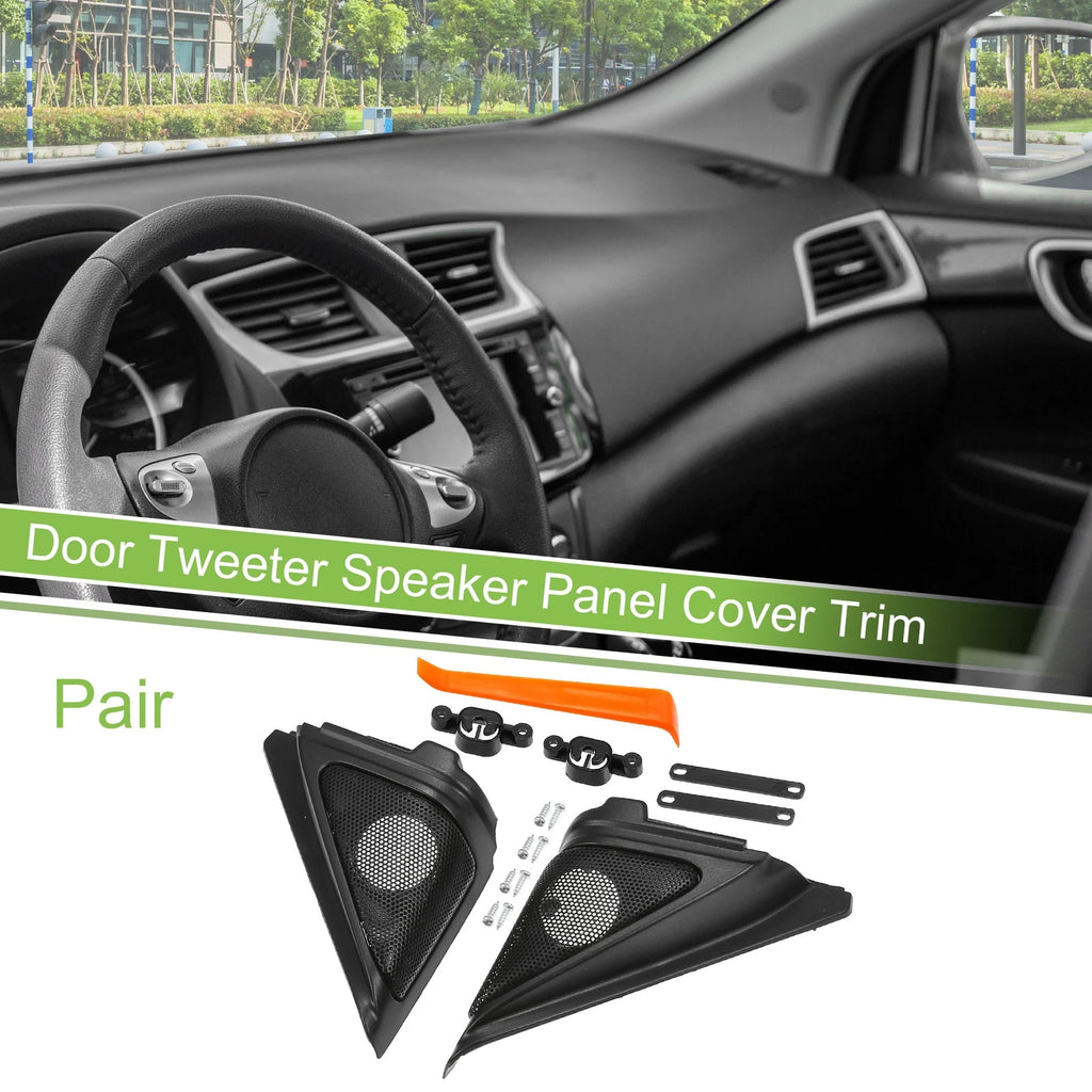 Pair A Pillar Door Tweeter Speaker Cover Trim for Honda Accord (2018–2022) Black