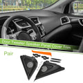 Pair A Pillar Door Tweeter Speaker Cover Trim for Honda Accord (2018–2022) Black