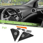 Pair A Pillar Door Tweeter Speaker Cover Trim for Honda Accord (2018–2022) Black
