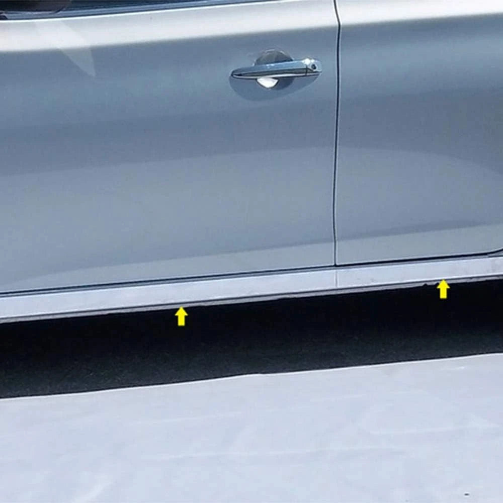 LuxuryFX Chrome Accent Rocker Molding Trim for Nissan Sentra (2013–2015)