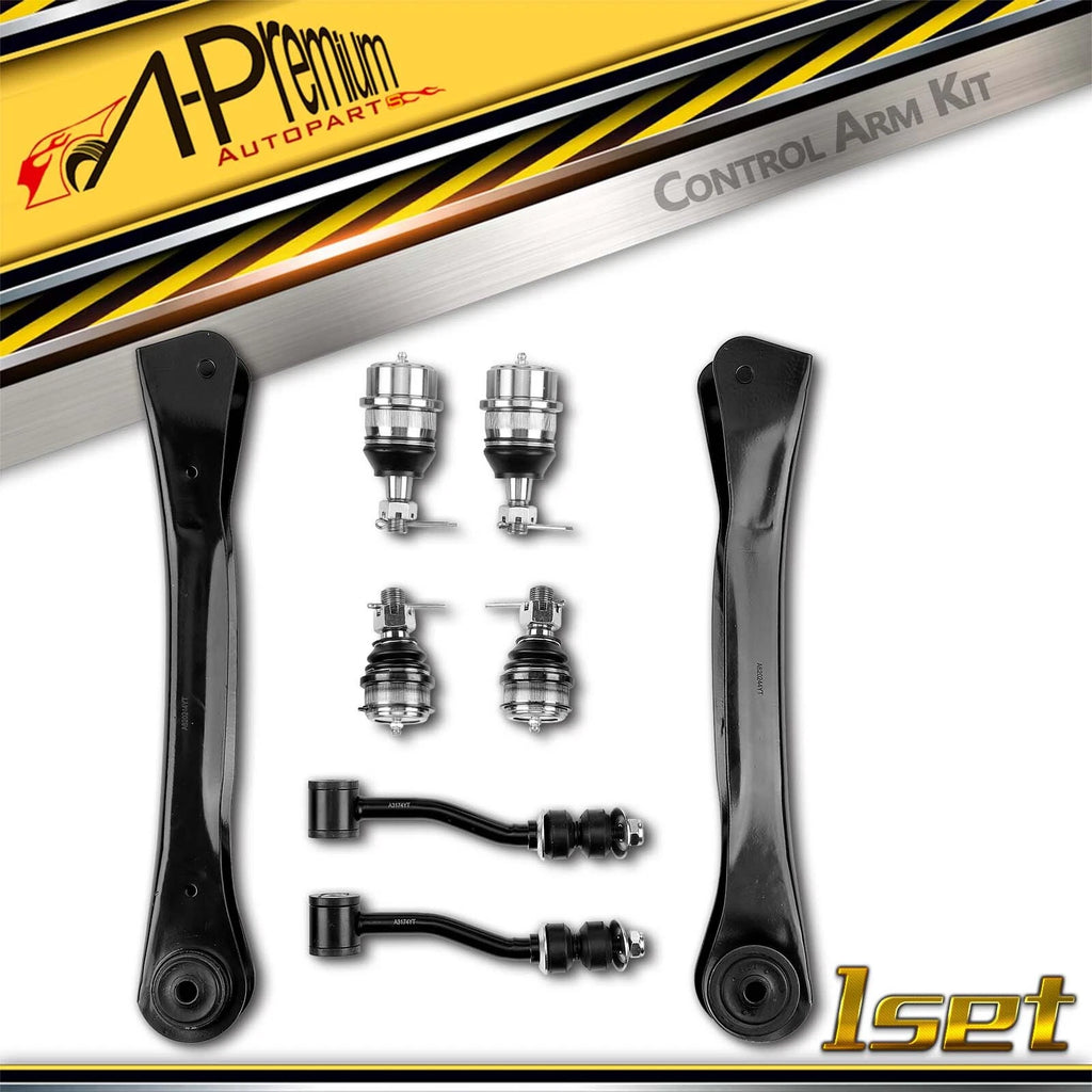 Set of 8 Front Upper Control Arms for Jeep Cherokee 