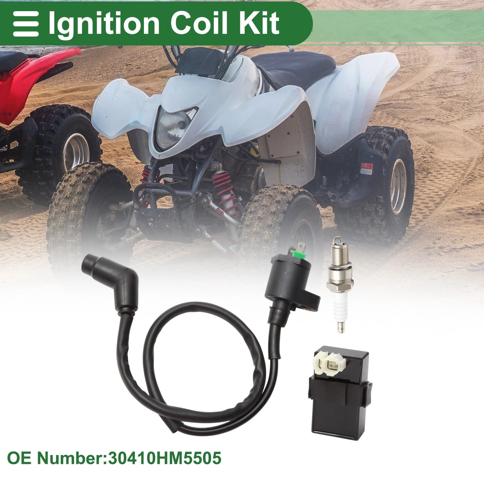 Ignition Coil Set for Honda FourTrax 300 TRX300 2x4 (1994–1997) No. 30410HM5505