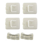 6 x Seat Rail Runner Slider Guide Clip Glide Piece for Replaces