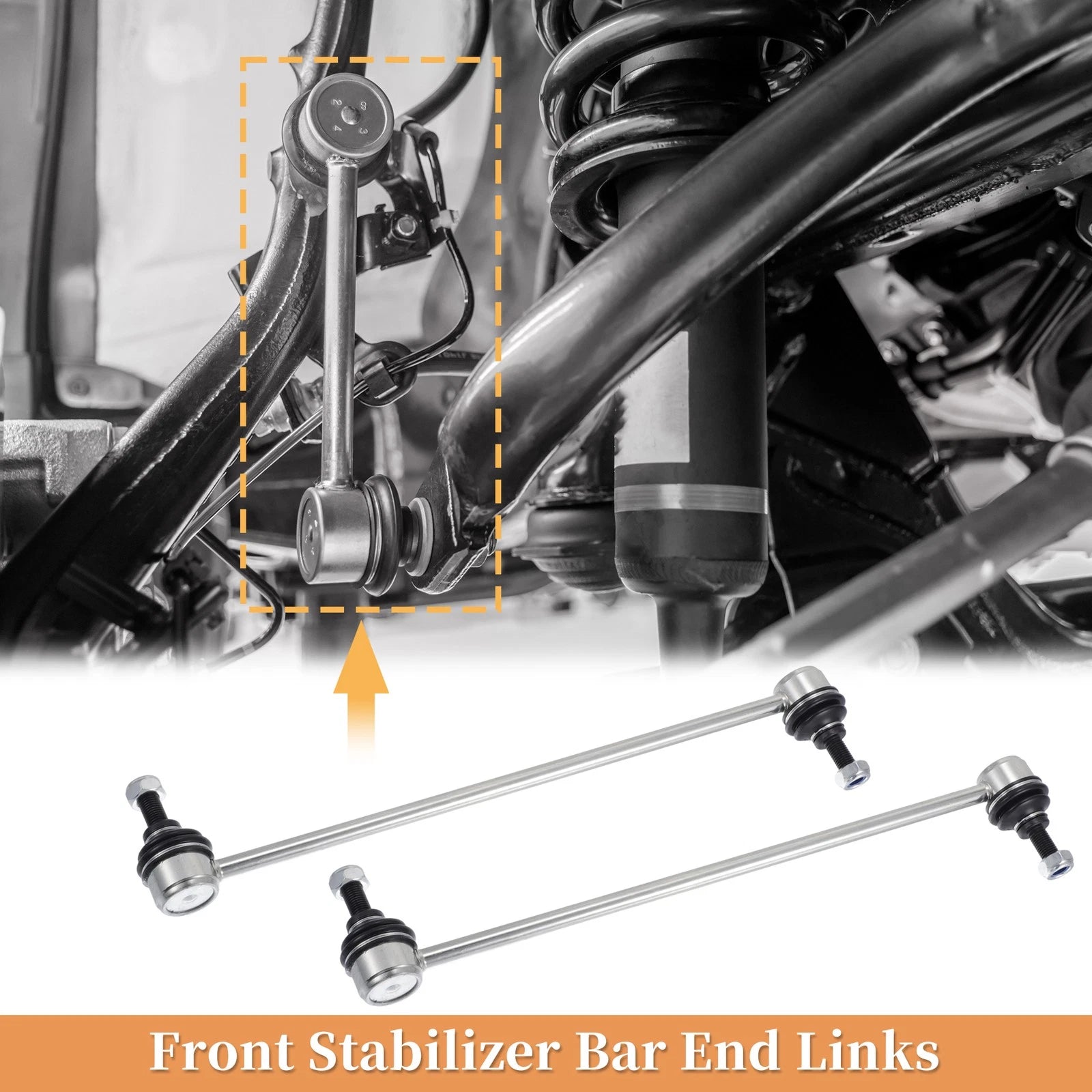 2X Front Stabiliser Sway Bar Link for Honda Civic (2016–2017)