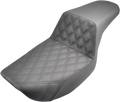 SADDLEMEN Step-Up Seat for FXR (2009–2017) - Black, Lattice Stitch