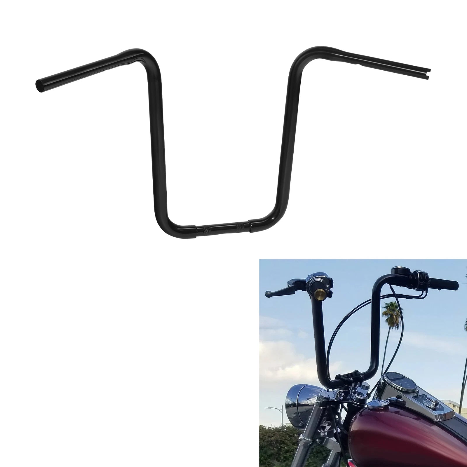 17" Rise Ape Hanger Handlebar for Harley Road King Softail Sportster