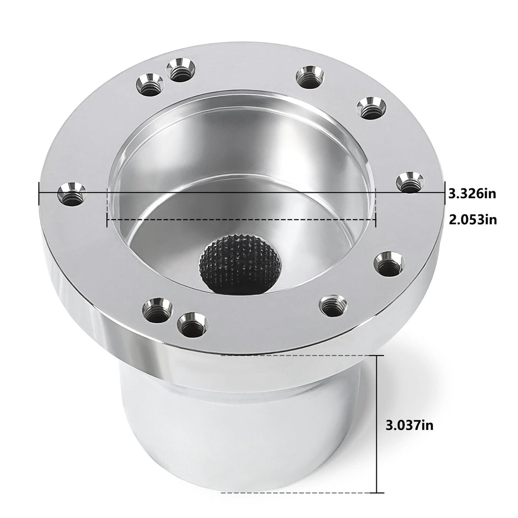 Chrome Steering Wheel Hub Adapter for EZGO RXV/TXT (1970–Present)