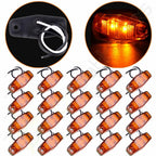 20pcs Amber 2 Diode Clearance Lamp for Trailer (2.5'')