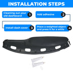 Dash Bezel & Dashboard Cover Overlay for Dodge Ram 1500/2500/3500 (1998–2002)