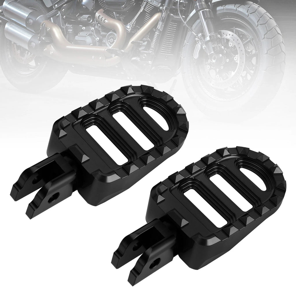Front Footrests Foot Pegs for Harley Sportster S, Low Rider, Fat Bob, Softail Slim