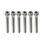 6pcs M6x55mm Titanium Torx Head Flange Screws for Motorcycle Bike