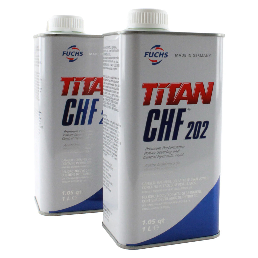 2X 1L Fuchs TITAN CHF 202 Hydraulic Fluid for Audi VW Porsche Volvo