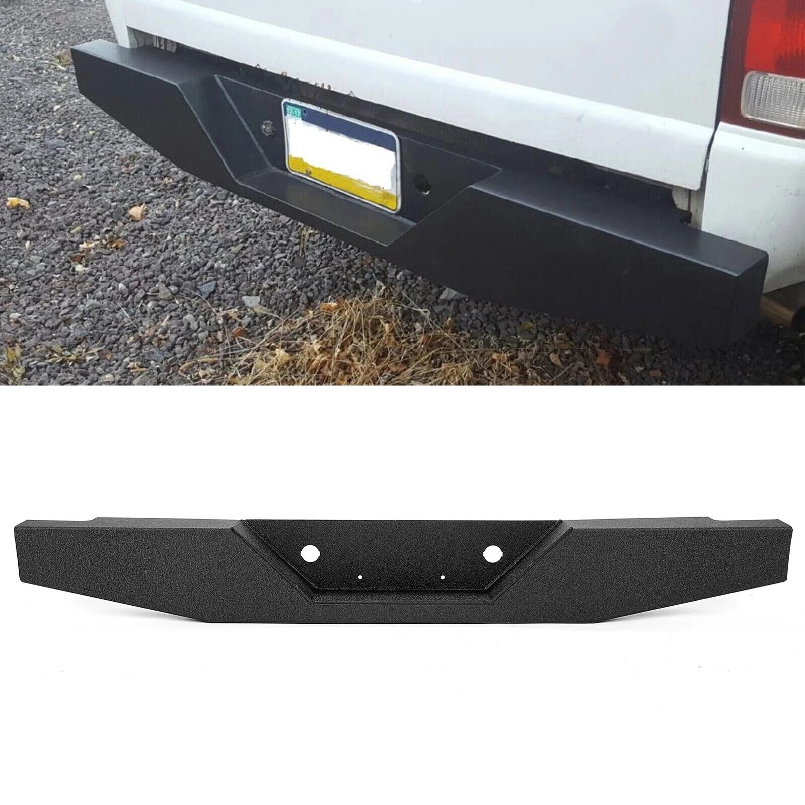Rear Step Bumper for Ford Ranger Pickup (1993–2011) Heavy-Duty Steel