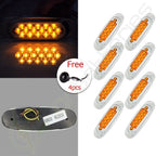 8pcs LED Clearance Side Marker Lights Universal