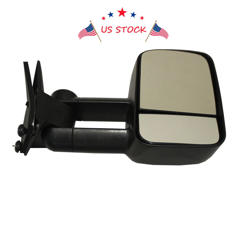 Set of 2 Towing Manual Side View Mirrors for Chevy GMC (1988-1998)