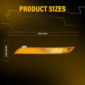 Amber Front Bumper Side Marker Reflectors for BMW X6 E71 E72 X5M (2008–2014)
