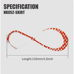 S Type Streamer Fishing Lure Silicone Skirt 110mm for Freshwater