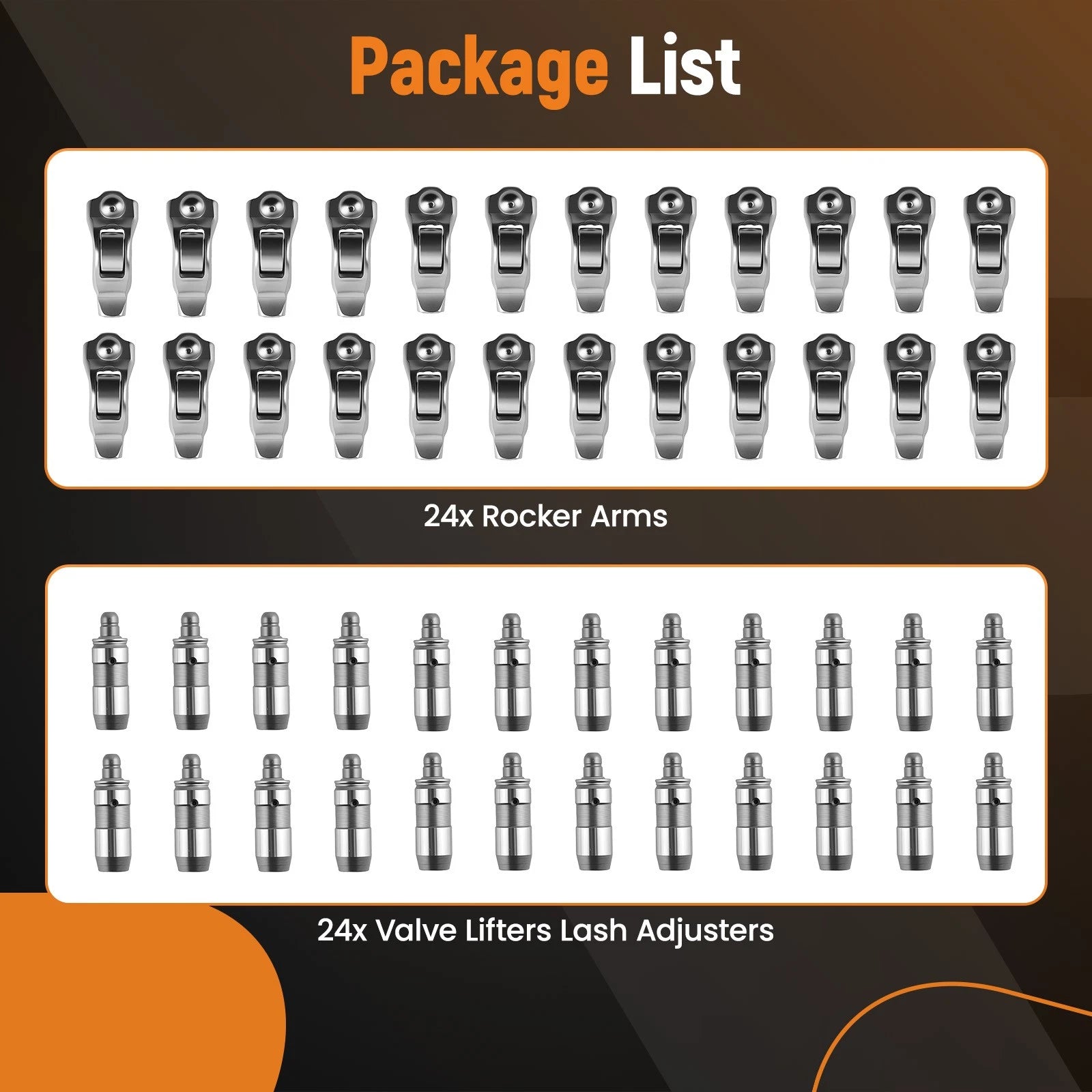 24x Rocker Arms and Lifters for Ford Lincoln Mercury (2009–2010)