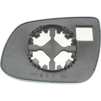 Passenger Mirror Glass for Kia Forte (2010–2013) with Backing Plate