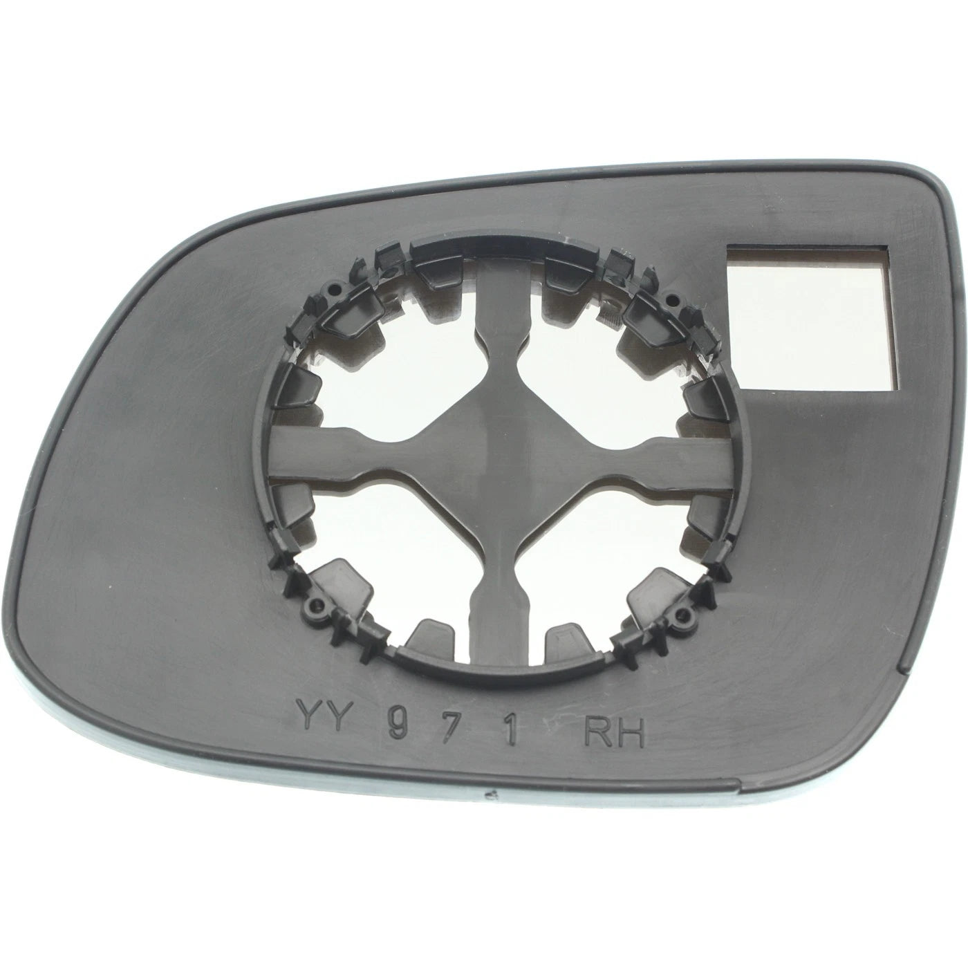 Passenger Mirror Glass for Kia Forte (2010–2013) with Backing Plate
