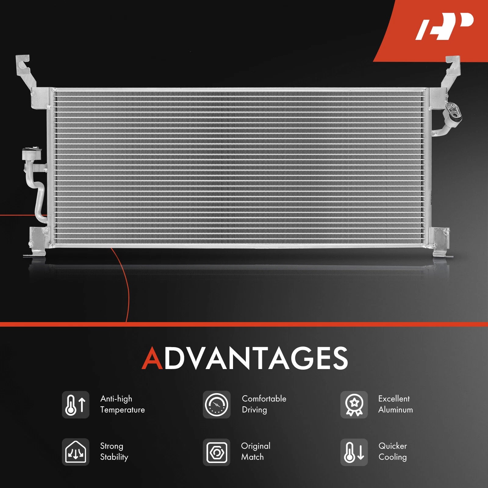A/C Condenser with Bracket for Toyota RAV4 Base (1996-2000) L4 2.0L SUV