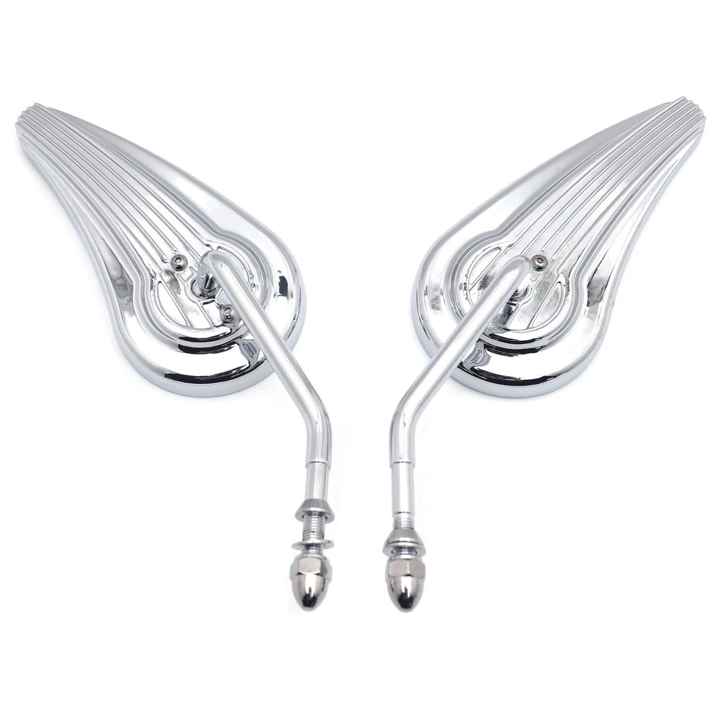 Chromed Custom Aluminum Mirrors for Harley Sportster FXE FXSB FXWG (1971–2023)