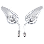Chromed Custom Aluminum Mirrors for Harley Sportster FXE FXSB FXWG (1971–2023)