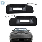Set of 2 Sun Visors for Chevy Corvette C4 (1984–1996) W/ Vanity Mirror & LED Light