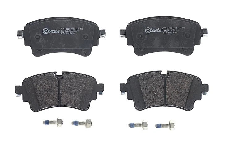 Set of 4 Brembo P85154 Rear Low-Metallic Disc Brake Pads for Audi A4 allroad (2017–2020)