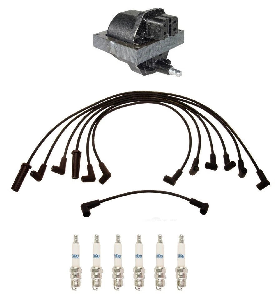Ignition Wires & Spark Plugs Kit for Chevrolet C1500 C2500 (1996–1999)