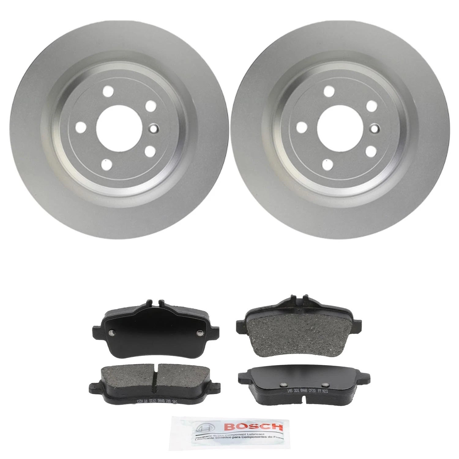 Bosch Rear Disc Brake Rotors & Ceramic Brake Pads Kit for W166 ML350 X166 GLE400 (2012–2019)