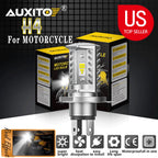 2X LED Headlight Bulbs for Motorcycle (9003 HB2 H4)