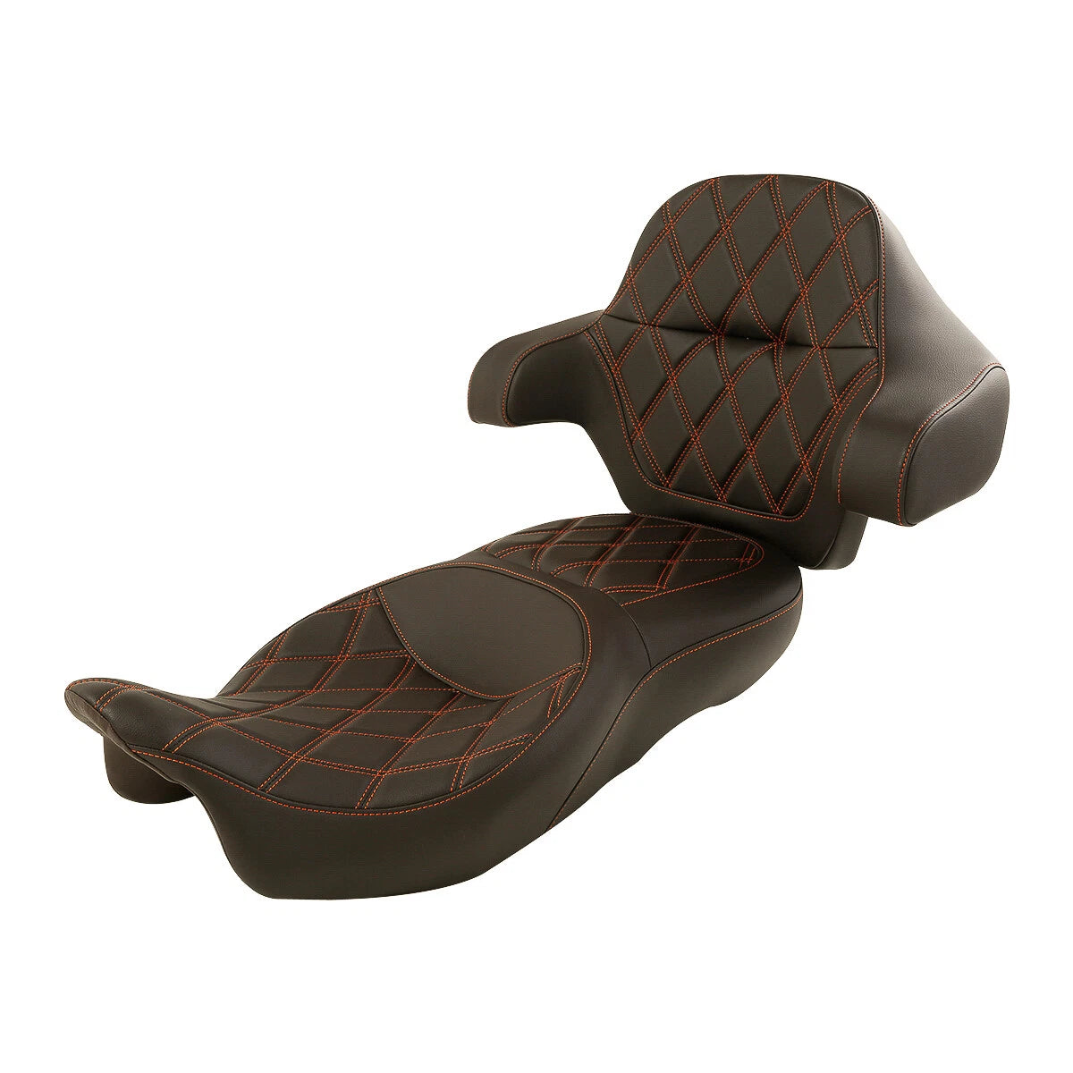 Seat Backrest Pad for Harley Touring Road Glide (2014–2023) Black