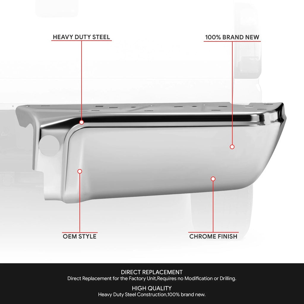 Chrome Rear Bumper End for Ford F-250 SD (2008–2016)