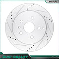 Set of 2 Rear Drill Rotors for Chevrolet Equinox (2010–2017)