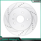 Set of 2 Rear Drill Rotors for Chevrolet Equinox (2010–2017)