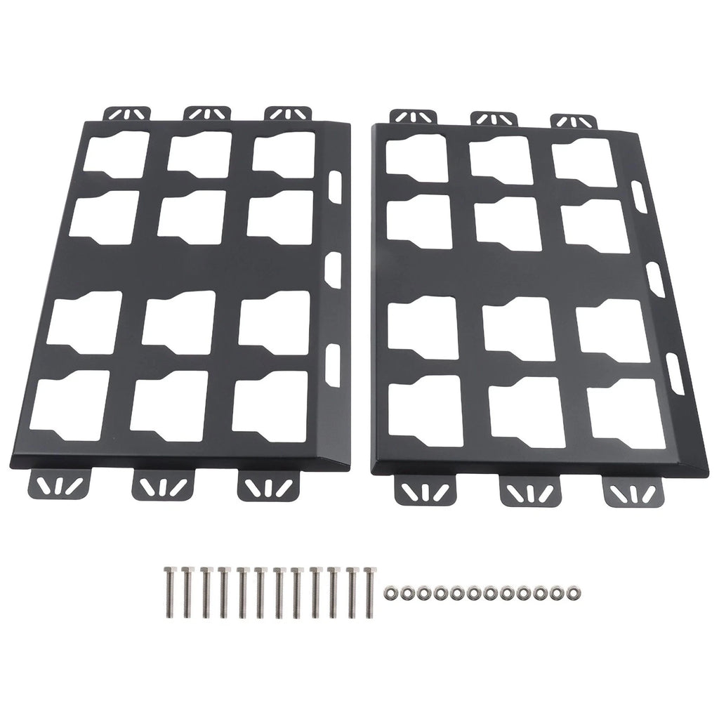 Set of 2 All-Steel 100lbs Black Toolbox Fixed Racks