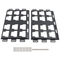 Set of 2 All-Steel 100lbs Black Toolbox Fixed Racks