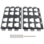 Set of 2 All-Steel 100lbs Black Toolbox Fixed Racks