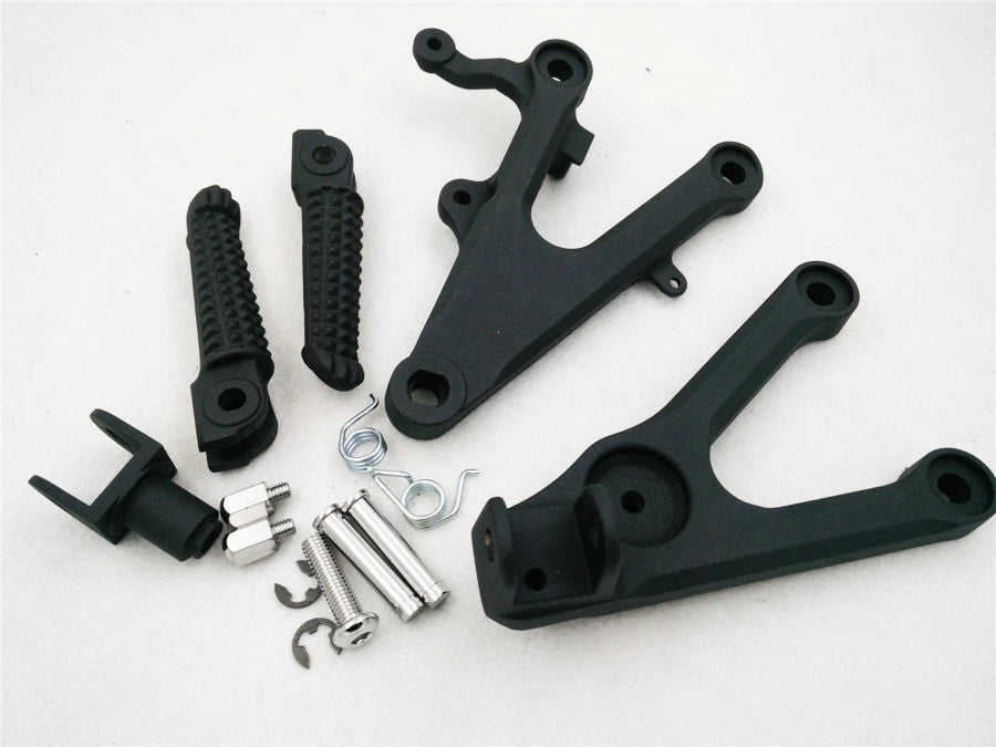 Front Rider Footrest Foot Peg Bracket for Yamaha R6 (2003–2010) - Black