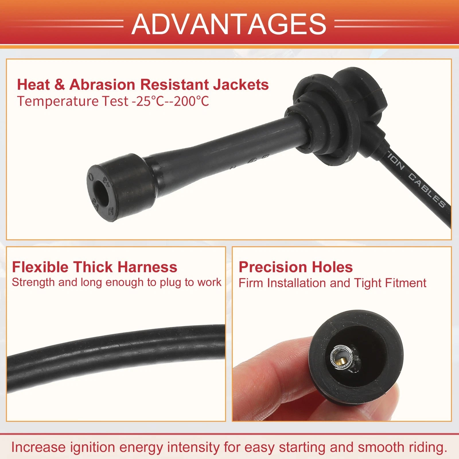Ignition Coil Spark Plug Wire No. 0K01318160B for Kia Sportage (1997–2002)