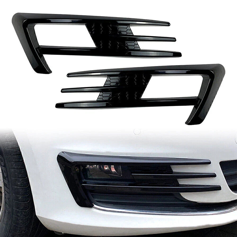 Black Fog Light Lamp Cover for Volkswagen Golf MK7 (2013-2016)
