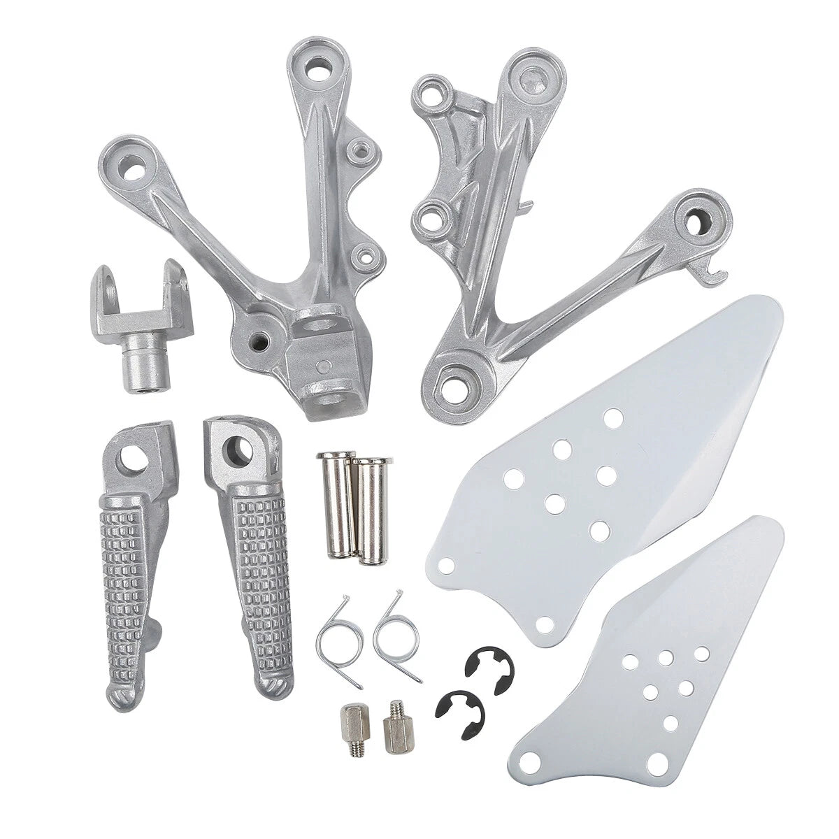 Front Rider Footrests Footpeg Pegs for Kawasaki Ninja ZX6R (2009–2018)