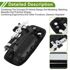 Exterior Door Handle for Toyota (No.6921035030) Black Silver Tone Front Right